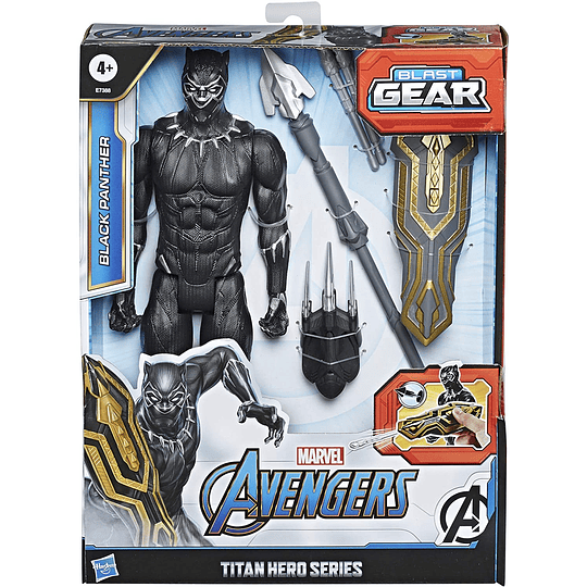 Pantera negra de lujo de Marvel Titan Hero Series Blast Gear