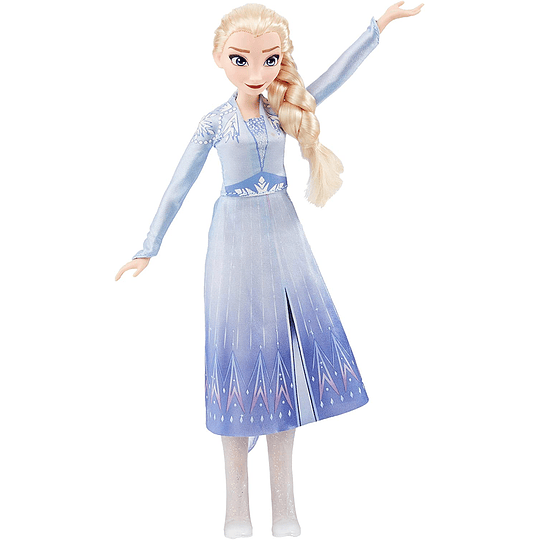 Elsa Cantante con música con Vestido Azul Inspirado en Disney Frozen 2