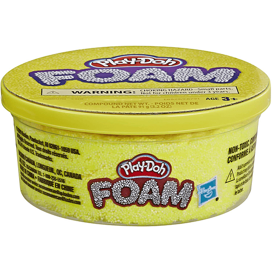 Pote de espuma para modelar Play-Doh Color Amarillo