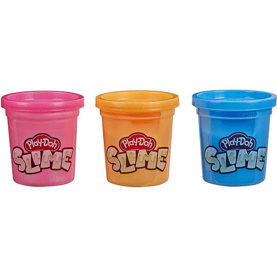 Brand Slime 3 Pack de Slime azul, naranja metálico, y rosa metálico Play-Doh