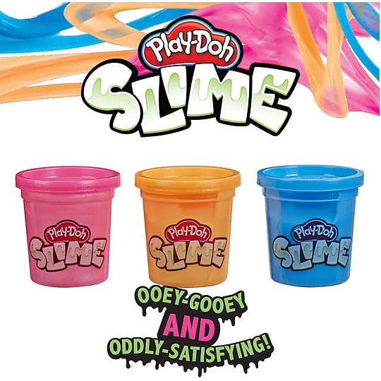 Brand Slime 3 Pack de Slime azul, naranja metálico, y rosa metálico Play-Doh
