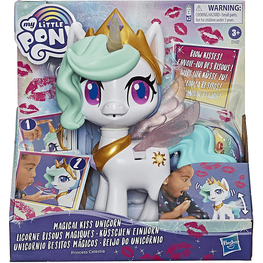 Unicornio Princesa Celestia besitos Mágicos 