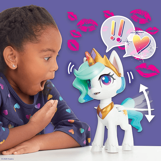 Unicornio Princesa Celestia besitos Mágicos 