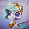 Unicornio Princesa Celestia besitos Mágicos 