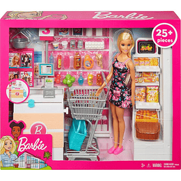 Barbie Muñeca vamos al supermercado