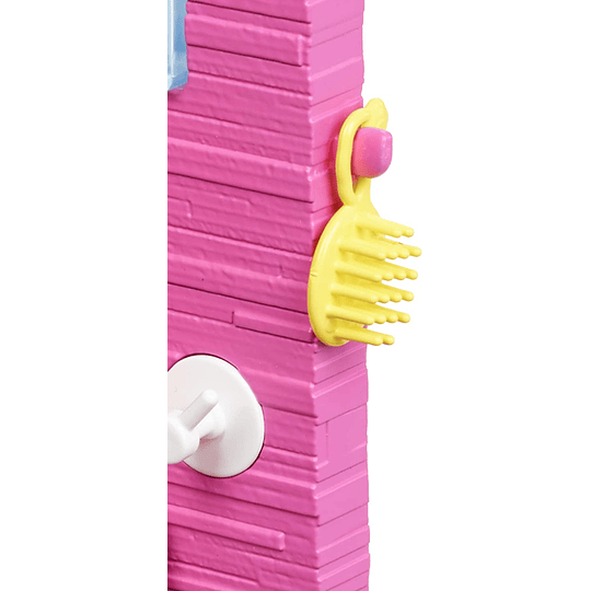 Barbie Muñeca con muebles de baño y accesorios