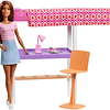  Barbie Muñeca con muebles de dormitorio y accesorios