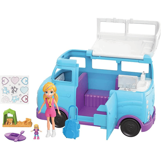 Caravana de aventuras de Polly Pocket, accesorios para muñecas