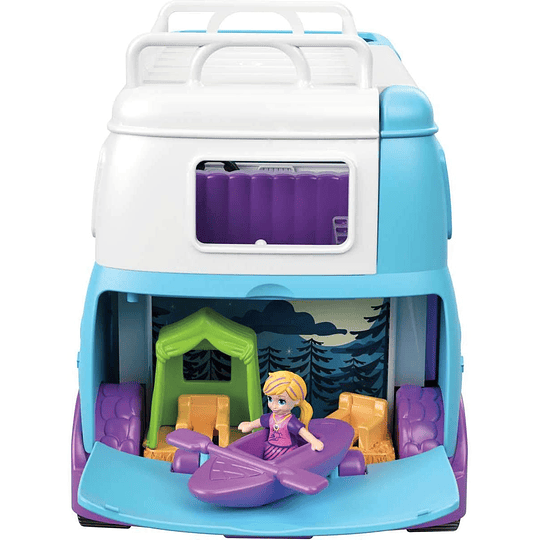 Caravana de aventuras de Polly Pocket, accesorios para muñecas