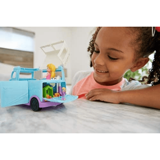 Caravana de aventuras de Polly Pocket, accesorios para muñecas