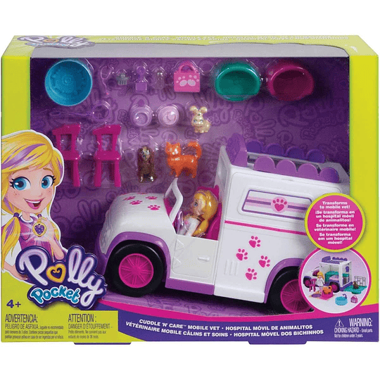 Hospital Móvil De Animalitos Polly Pocket