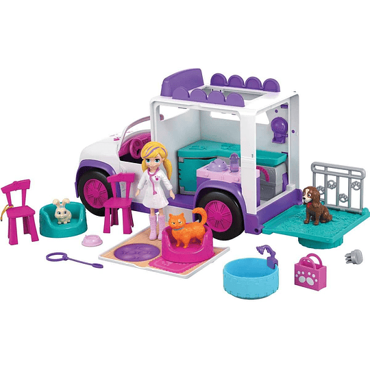 Hospital Móvil De Animalitos Polly Pocket
