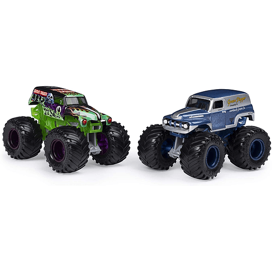 Grave Diggers Monster Jam 2020 Color Change 1:64 Escala 2-Pack