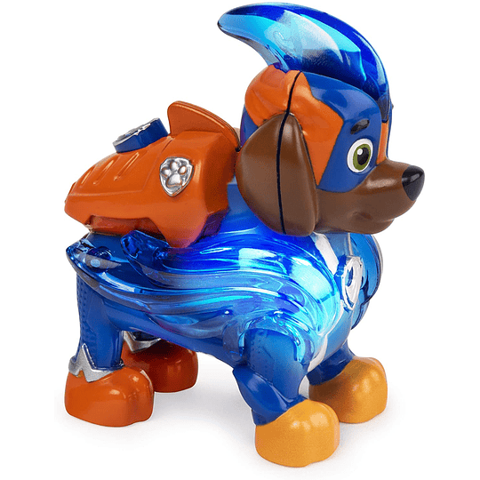Zuma Paw Patrol Figura Cachorros Héroes Súper Cargados, 