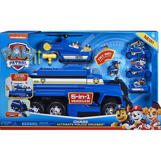 Chase 5 en 1 Ultimate Cruiser con luces y sonidos Paw Patrol