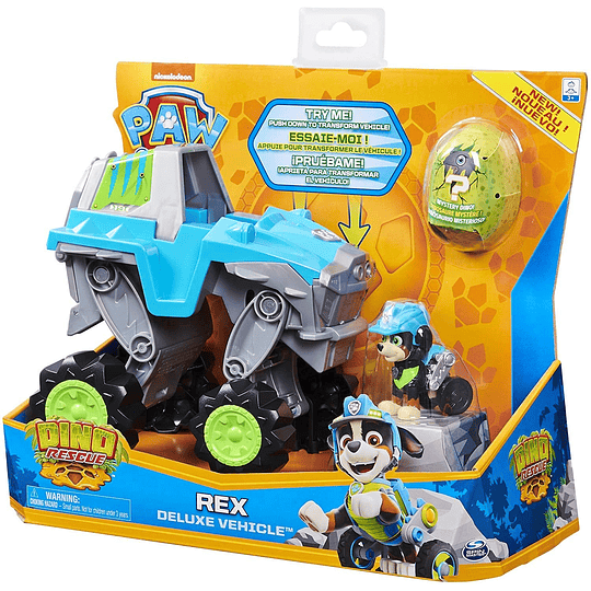 Rex Dino + Figura de Paw Patrol