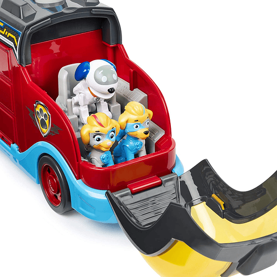 Pups Super Paws, Mighty Cruiser con 3 vehículos y sonidos Paw Patrol