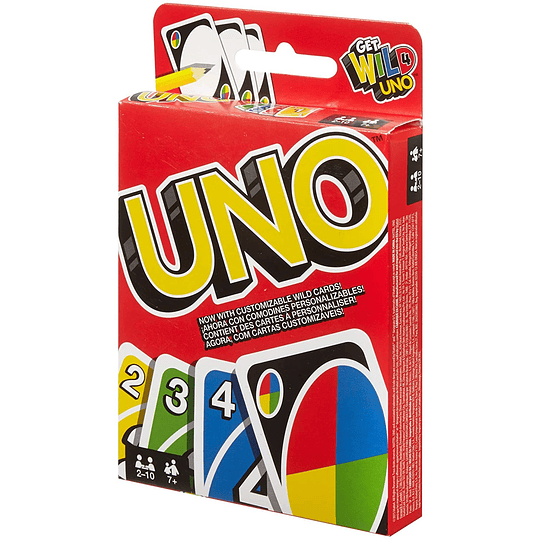 UNO clasico con comodines personalizados juego de cartas Mattel