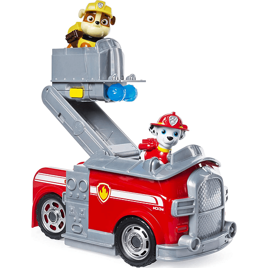 Marshall y Rubble Vehículo de Split-SSecond 2 vehículo en 1, Paw Patrol
