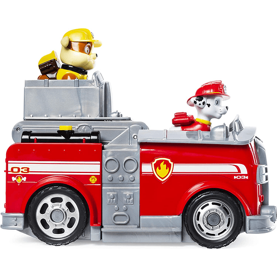 Marshall y Rubble Vehículo de Split-SSecond 2 vehículo en 1, Paw Patrol