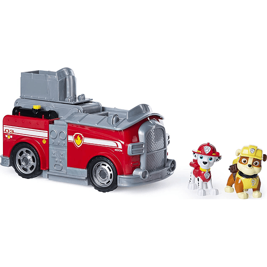 Marshall y Rubble Vehículo de Split-SSecond 2 vehículo en 1, Paw Patrol