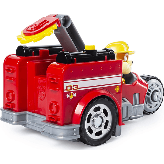 Marshall y Rubble Vehículo de Split-SSecond 2 vehículo en 1, Paw Patrol