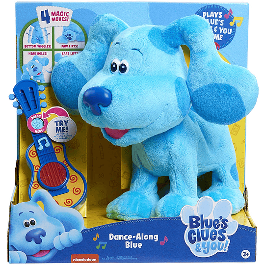 Blue's Clues & You! Las Pistas de Blue y tu, Dance Along Blue Felush Multicolor