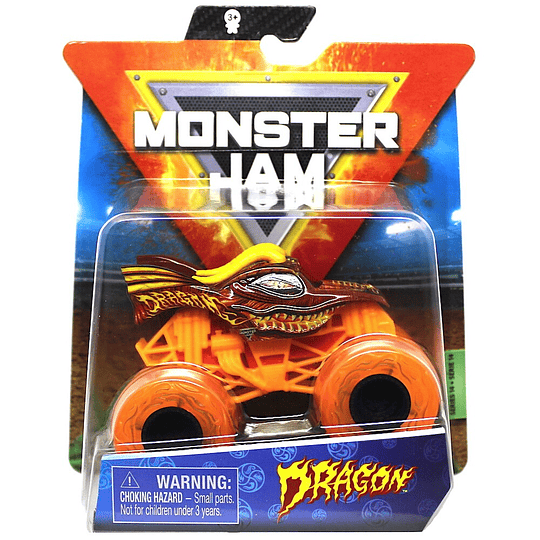 Dragon Orange Monster Jam Truck 1/64