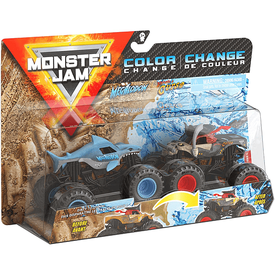 Megalodon vs Pirate's maldición cambio de color