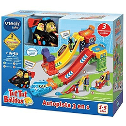 Autopista 3 en 1 Tut tut bólidos VTech
