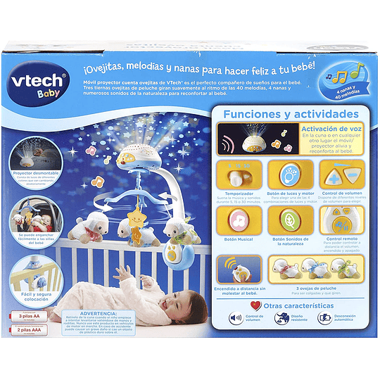 Móvil Proyector Cuenta Ovejitas VTech