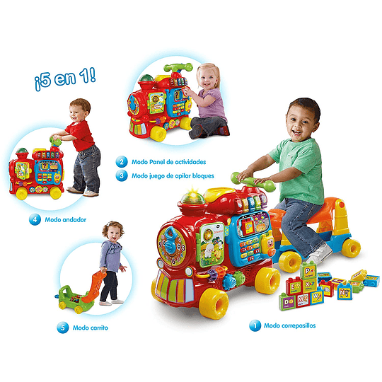Maxi Tren 5 en 1 Vtech Cinco Modos de Juego