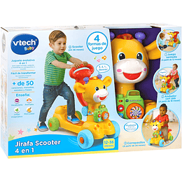 Jirafa Scooter 4 en 1 Vtech Andador, Correpasillos y Patinete