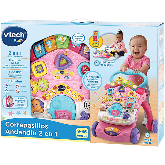 Correpasillos Andandín 2 en 1 Color Rosado VTech 