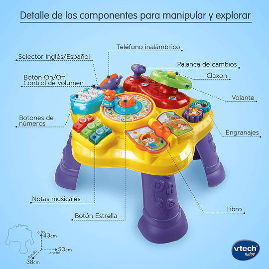 Mesita Infantil Estrella Bilingüe VTech 