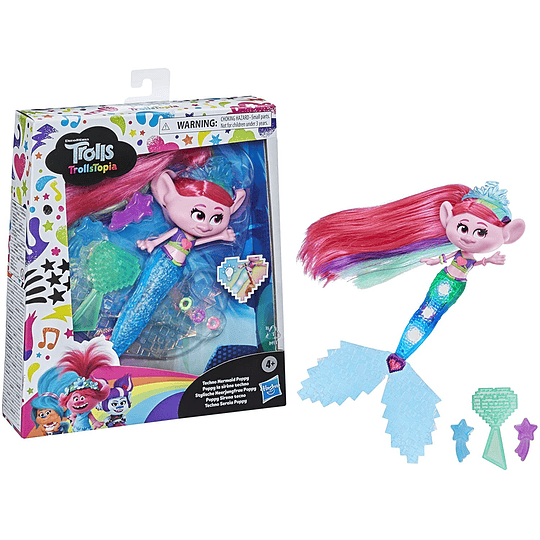 Poppy Sirena Tecno DreamWorks Trolls