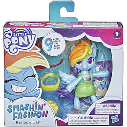 Rainbow Dash My Little Pony Smashin' Fashion 9 Sorpresas 
