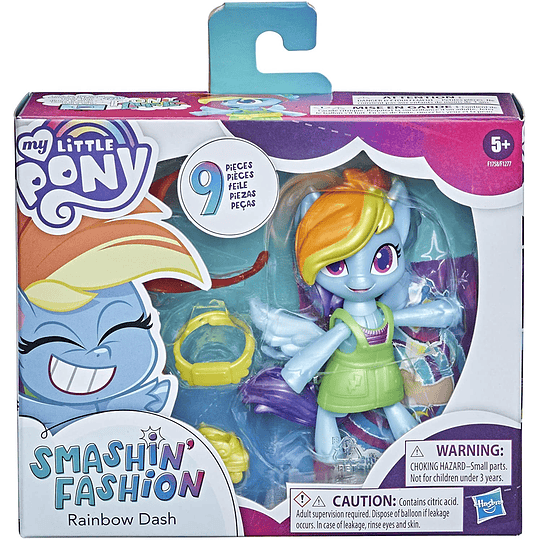 Rainbow Dash My Little Pony Smashin' Fashion 9 Sorpresas 