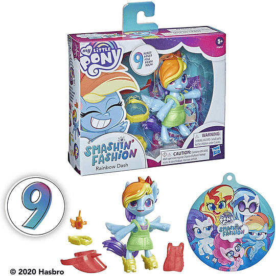 Rainbow Dash My Little Pony Smashin' Fashion 9 Sorpresas 