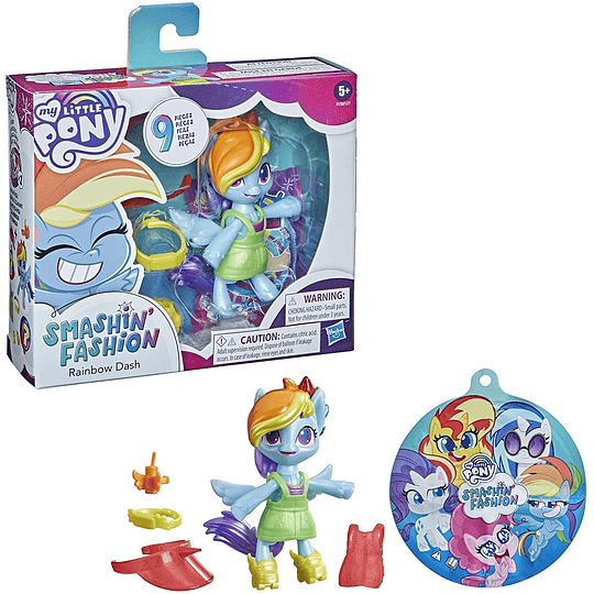 Rainbow Dash My Little Pony Smashin' Fashion 9 Sorpresas 