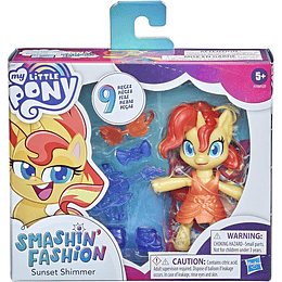 Sunset Shimmer My Little Pony Smashin' Fashion 9 Sorpresas