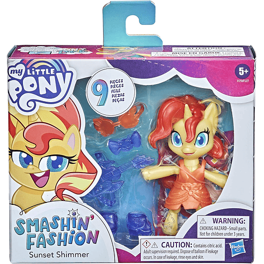 Sunset Shimmer My Little Pony Smashin' Fashion 9 Sorpresas