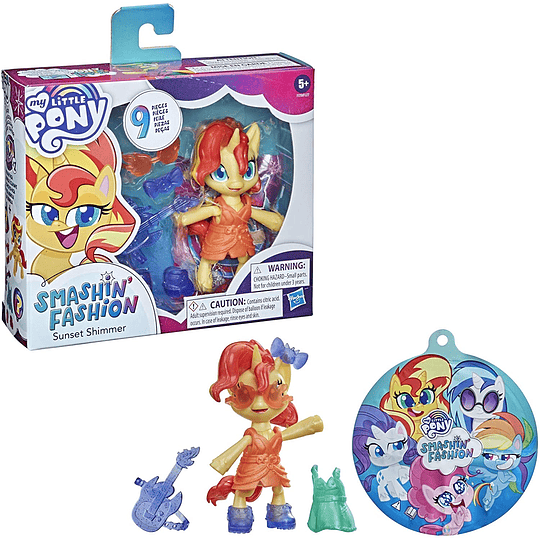 Sunset Shimmer My Little Pony Smashin' Fashion 9 Sorpresas