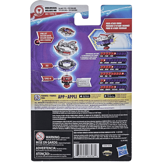 Kolossal Helios H6 BEYBLADE Burst Surge Speed storm