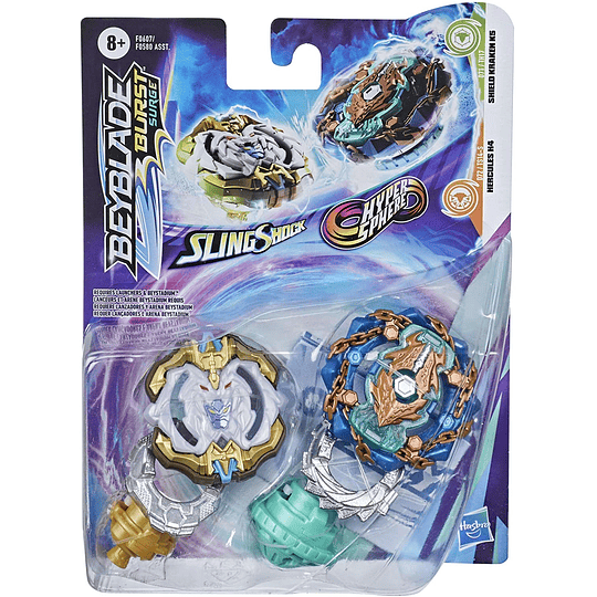 Hercules H4 Slingshock Shield Kraken K5 Hypersphere BEYBLADE Burst Surge Dual