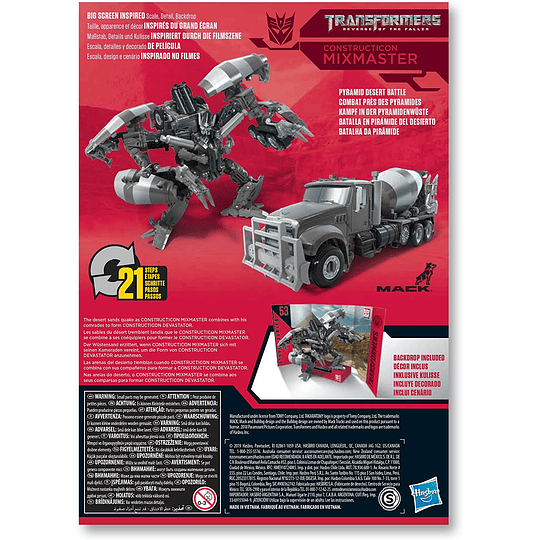 Mixmaster Transformers robot y camión mezclador Toys Studio Series 53