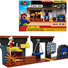 Set de Mazmorra Deluxe Fire Mario con 7 Figuras Interactiva Nintendo Super Mario