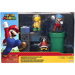  Diorama - Set subterráneo Super Mario World Of Nintendo