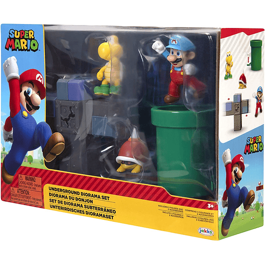  Diorama - Set subterráneo Super Mario World Of Nintendo