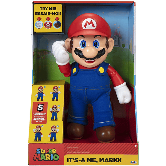 Figura de acción que habla Super Mario World of Nintendo It's-A Me!